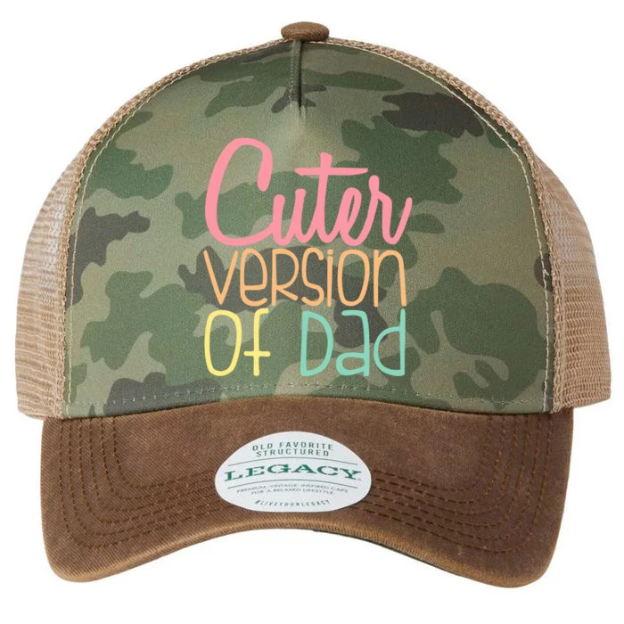 Cuter Version Of Dad. Funny Cute Legacy Tie Dye Trucker Hat