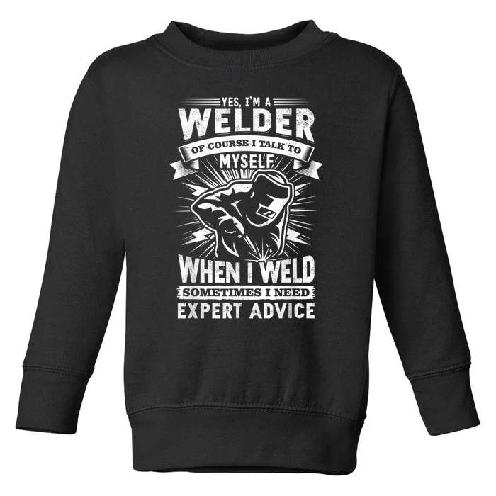 Cool Vintage Outdoors Welders S, Welding Toddler Sweatshirt