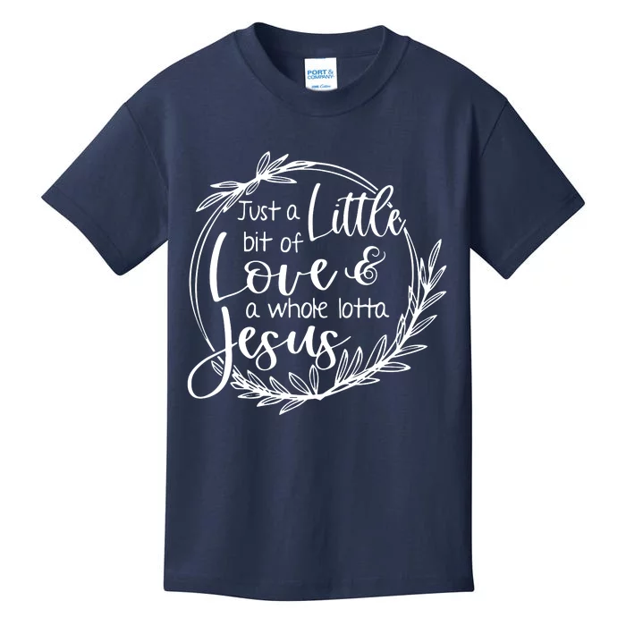 Christian Valentines Or Any Day Love And Jesus For Believers Kids T-Shirt