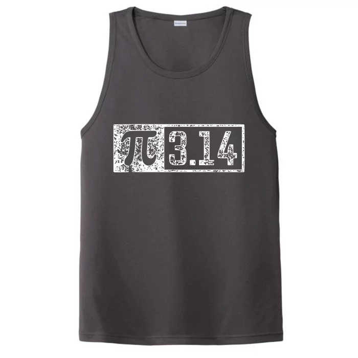 Cool Vintage Pi Day March 14 Performance Tank