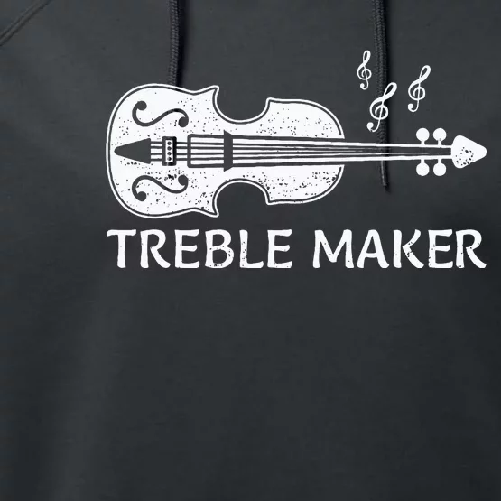 Cool Violin Player Violinist Viola Lover Performance Fleece Hoodie