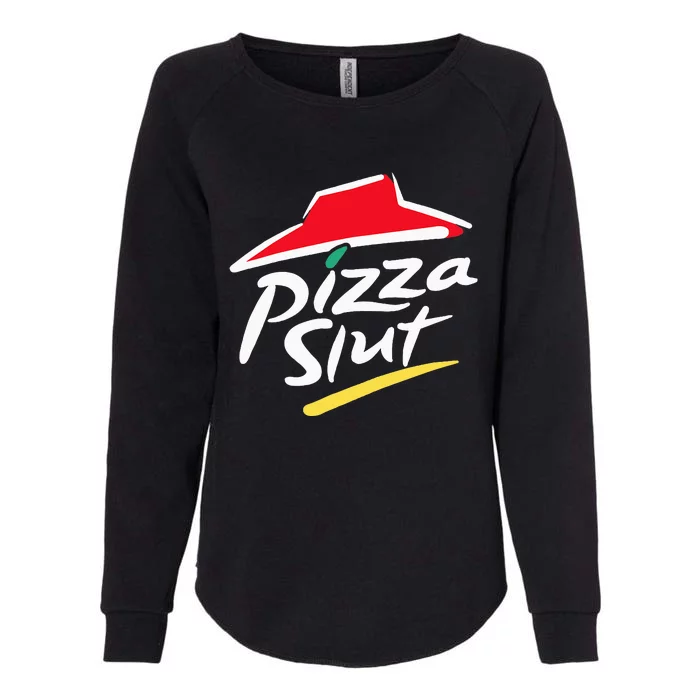 Cool Vintage Pizza Slut Womens California Wash Sweatshirt