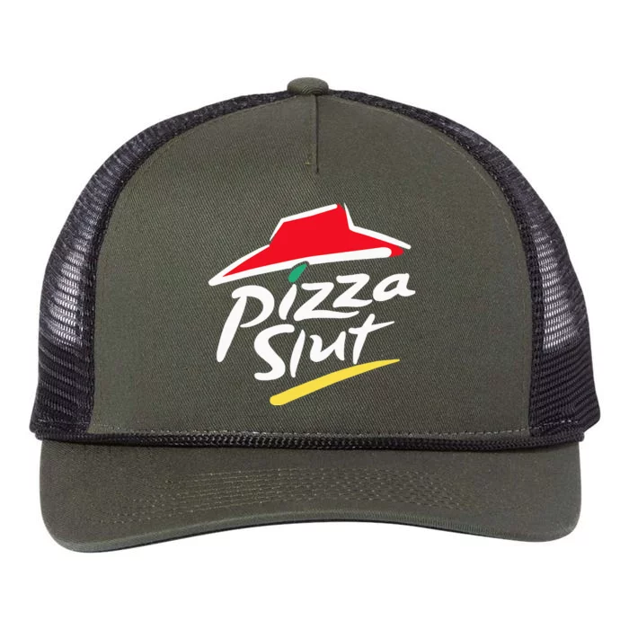 Cool Vintage Pizza Slut Retro Rope Trucker Hat Cap