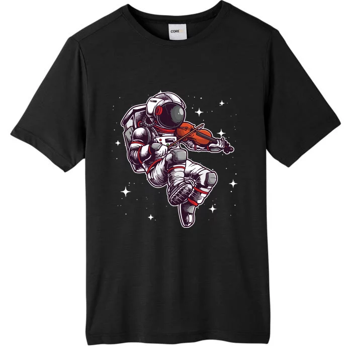 Cool Violin Player Astronaut For Men Women Viola Music Lover ChromaSoft Performance T-Shirt