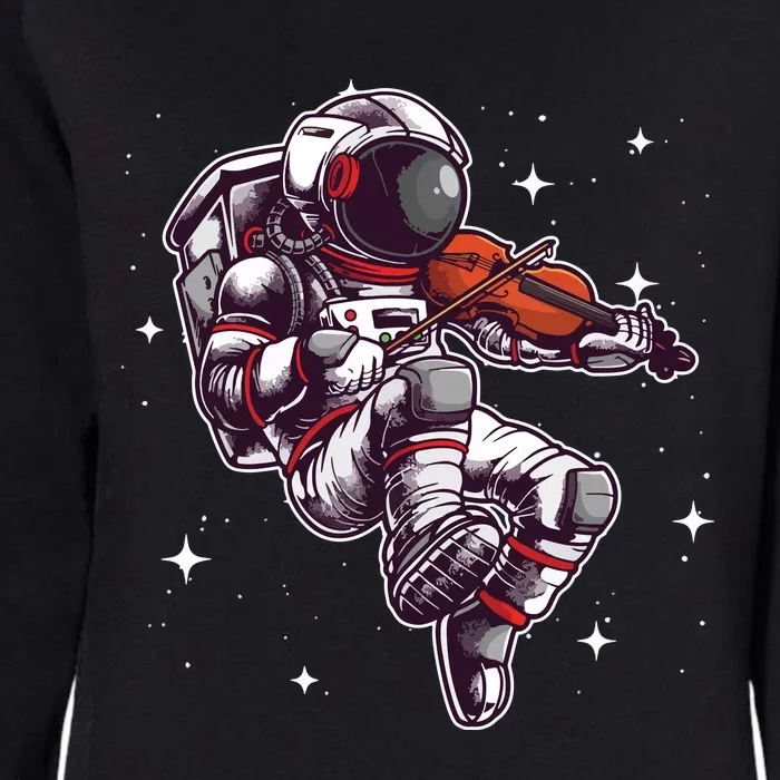 Cool Violin Player Astronaut For Men Women Viola Music Lover Womens California Wash Sweatshirt