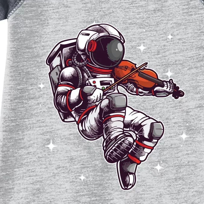 Cool Violin Player Astronaut For Men Women Viola Music Lover Infant Baby Jersey Bodysuit