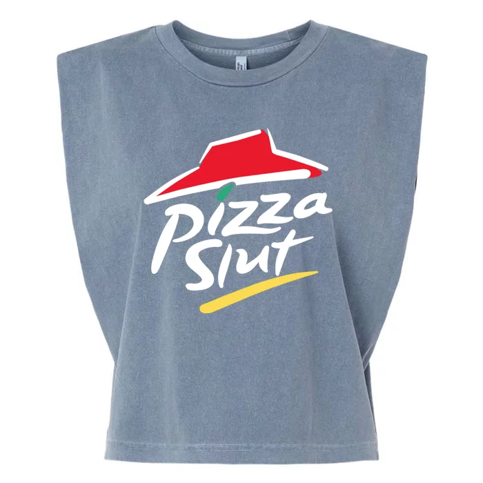 Cool Vintage Pizza Slut For Men And Women Garment-Dyed Women's Muscle Tee