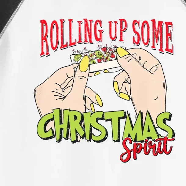 Christmas Vibes Rolling Up Some Christmas Spirit Gift Toddler Fine Jersey T-Shirt