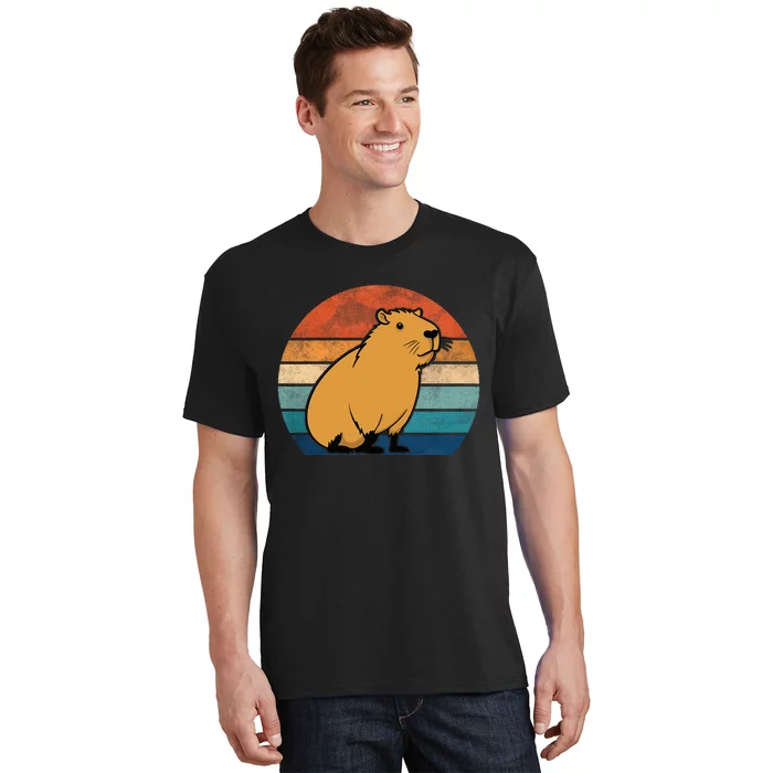 Capybara Vintage Rodent Funny Capybara T-Shirt