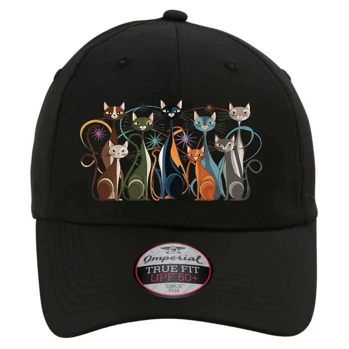 Cat Vintage Retro Midcentury Modern Look Cats The Original Performance Cap