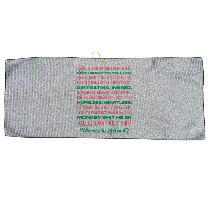 Christmas Vacation Rant Unisex Crewneck Gift Large Microfiber Waffle Golf Towel