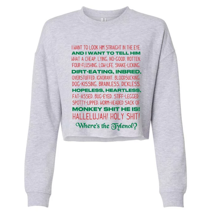 Christmas Vacation Rant Unisex Crewneck Gift Cropped Pullover Crew