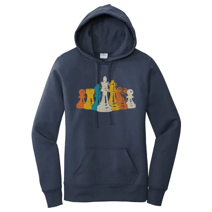 Chess Vintage Retro Chess Player Women's Pullover Hoodie