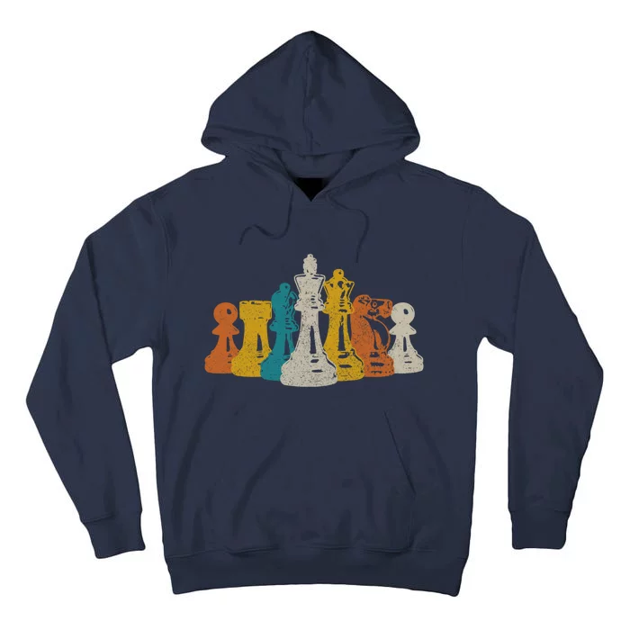 Chess Vintage Retro Chess Player Tall Hoodie