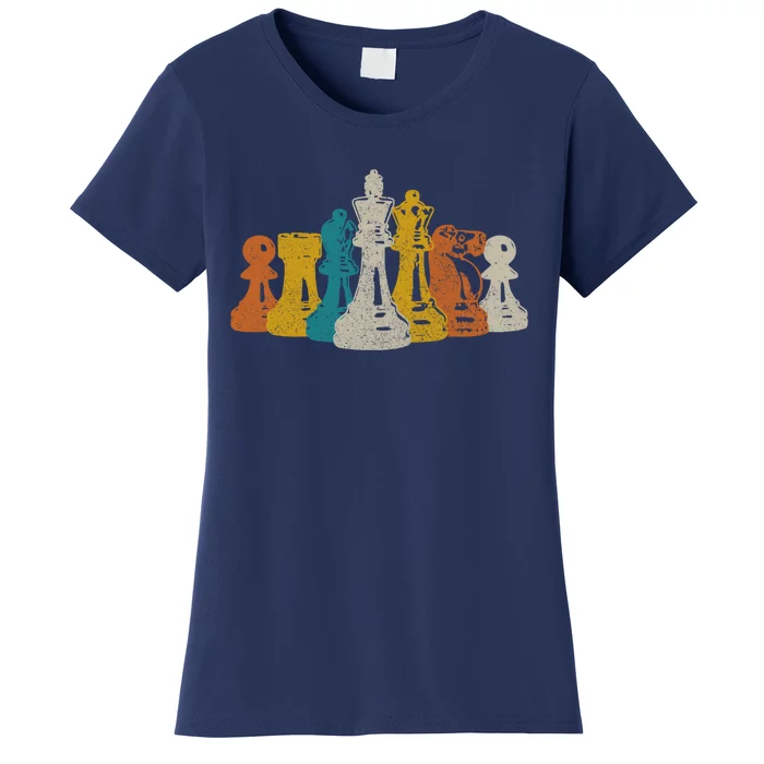 Chess Vintage Retro Chess Player Women's T-Shirt