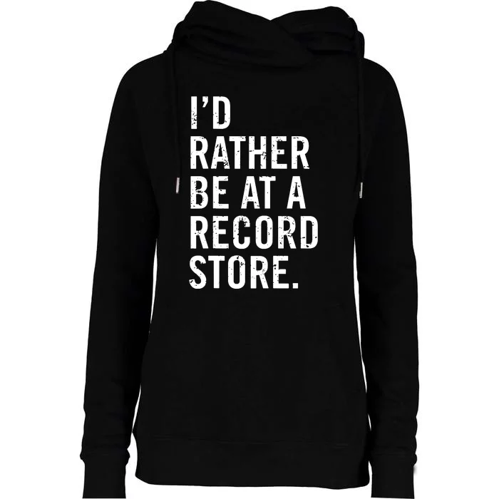 Cool Vinyl Records Gift For Vinyl Record Store Lovers Womens Funnel Neck Pullover Hood