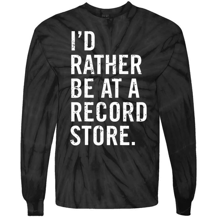 Cool Vinyl Records Gift For Vinyl Record Store Lovers Tie-Dye Long Sleeve Shirt