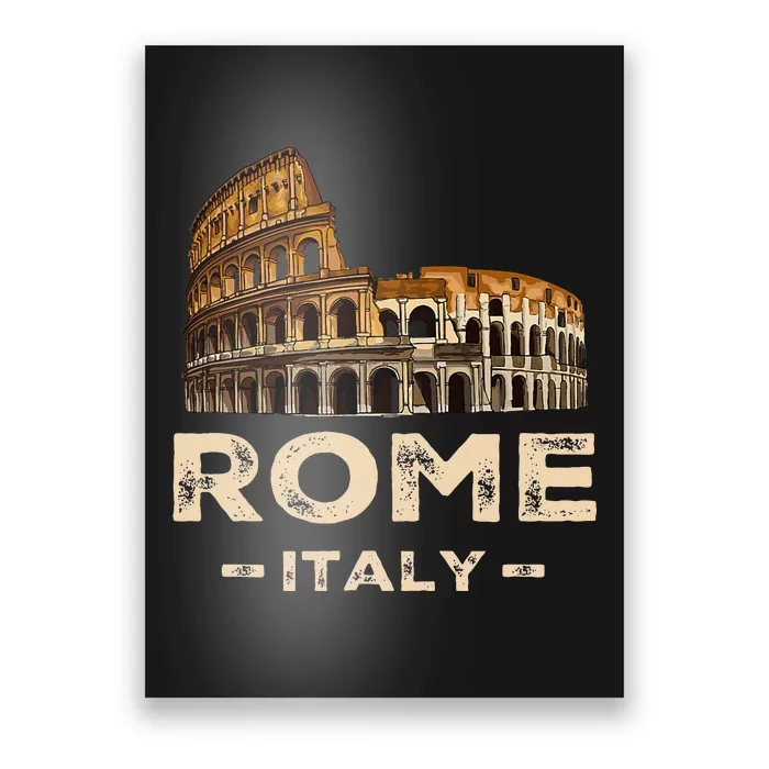 Cool Vintage Roma Italia Colosseum Souvenirs Rome Italy Poster