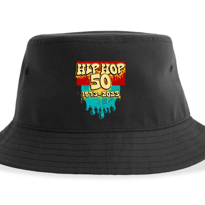 Celebration Vinyl Retro 50 Years Of Hip Hop 50th Anniversary Gift Sustainable Bucket Hat