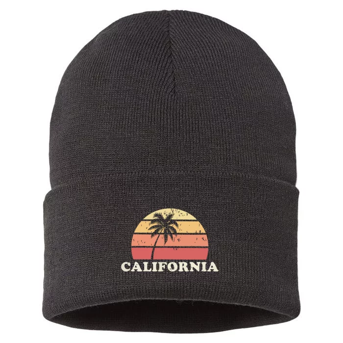 California Vintage Retro 70s Throwback Sustainable Knit Beanie