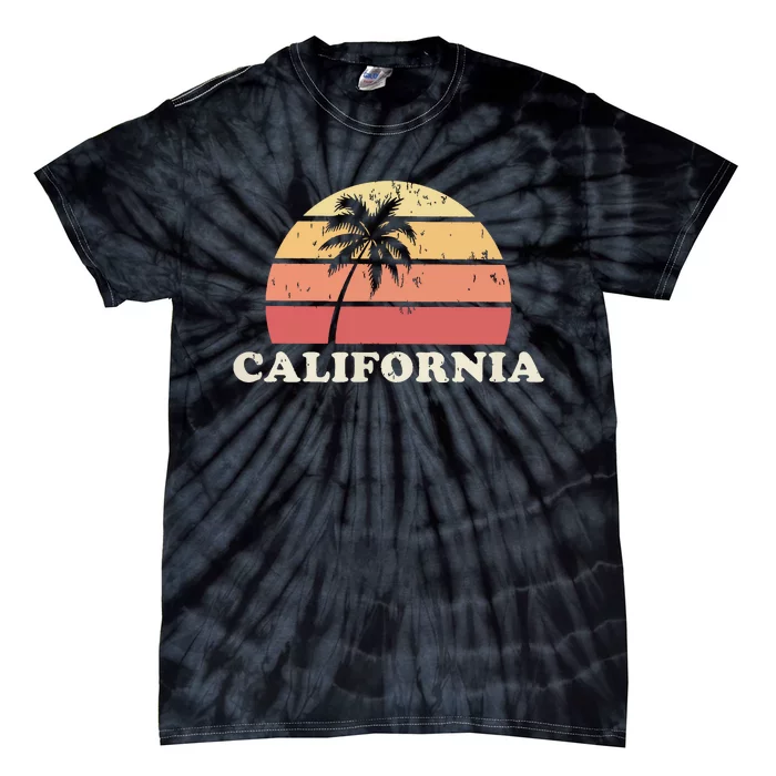 California Vintage Retro 70s Throwback Tie-Dye T-Shirt