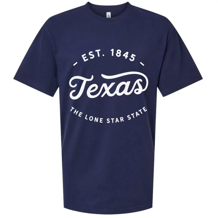 Classic Vintage Retro Texas 1845 Lone Star Gift Sueded Cloud Jersey T-Shirt