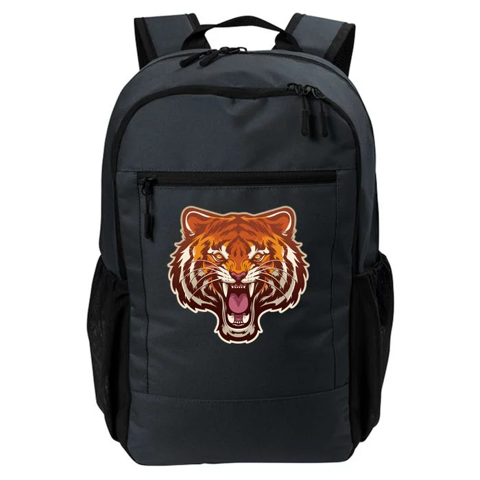 Cool Vintage Roaring Growling Bengal Tiger Daily Commute Backpack