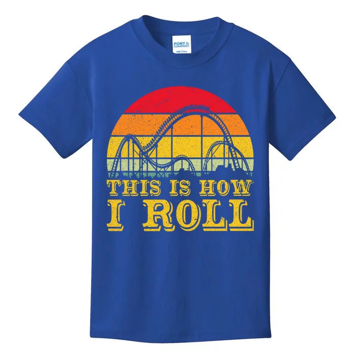 Cool Vintage Roller Coaster Amuset Park Lover Cool Gift Kids T-Shirt