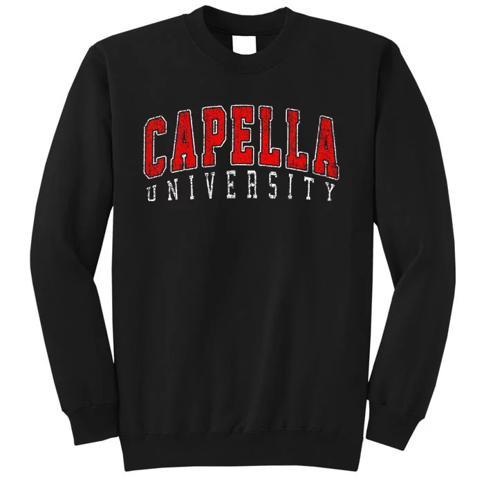 Capella Vintage Retro University College Athletic Sports Sweatshirt