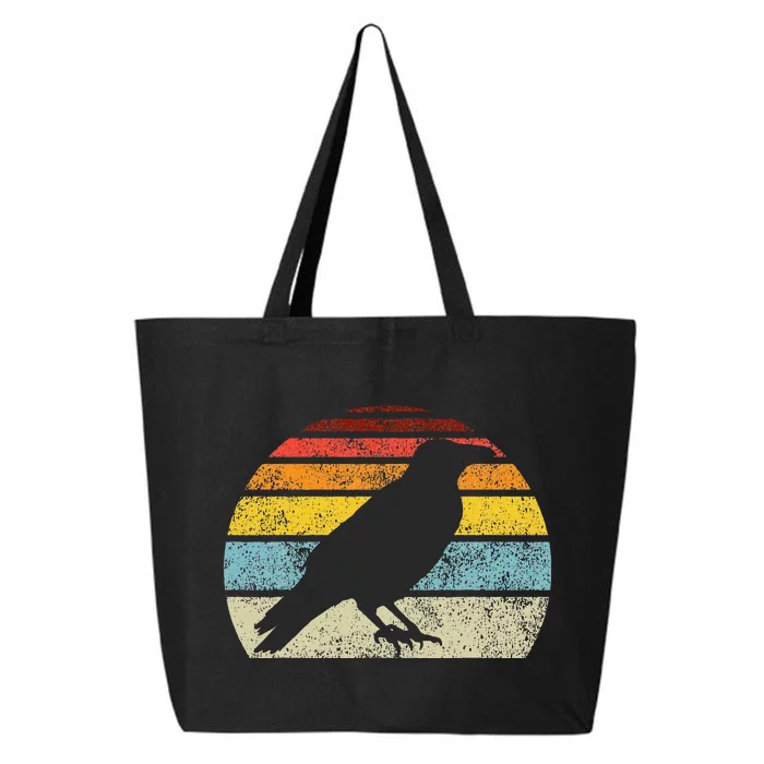 Crow Vintage Raven Gothic Retro Bird Lover 25L Jumbo Tote