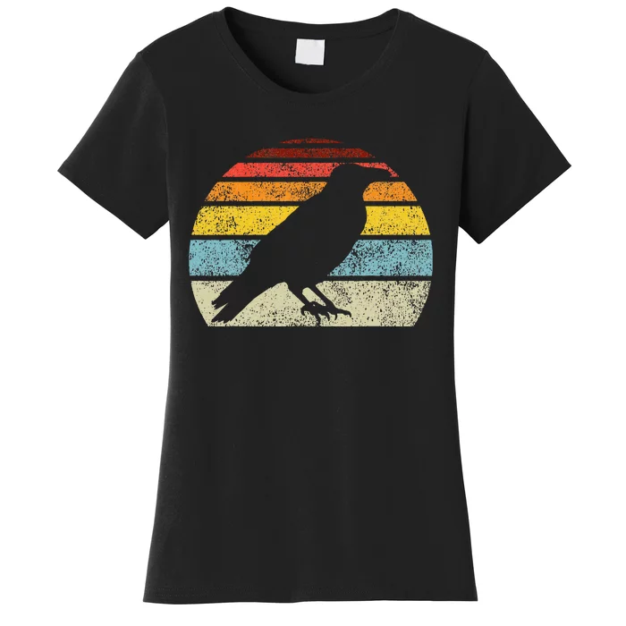 Crow Vintage Raven Gothic Retro Bird Lover Women's T-Shirt