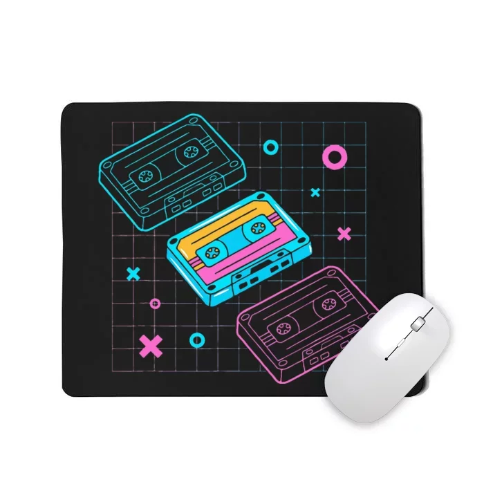 Cassettes Vaporwave Retrowave Synthwave Retro Vintage Mousepad