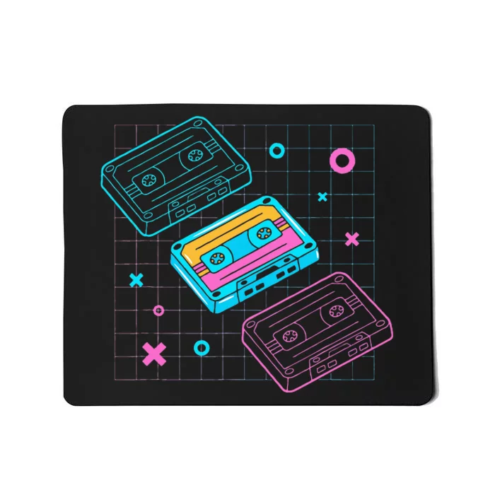 Cassettes Vaporwave Retrowave Synthwave Retro Vintage Mousepad