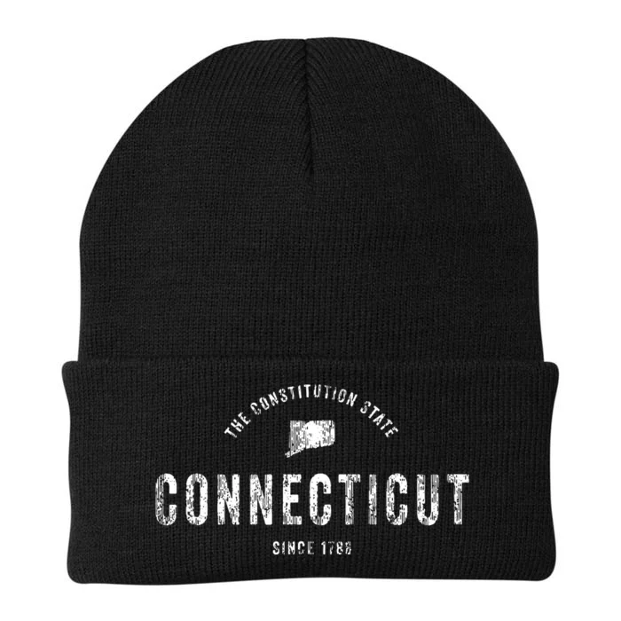 Connecticut Vintage Sports Design Retro Ct Knit Cap Winter Beanie