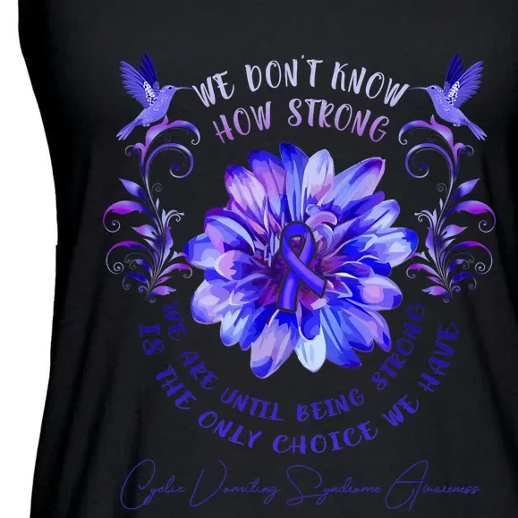 Cyclic Vomiting Syndrome Awareness Flower We DonT Know How Ladies Essential Flowy Tank