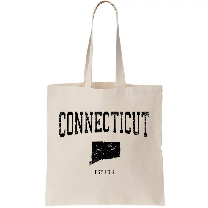 Connecticut Vintage Sports Design Ct Tote Bag