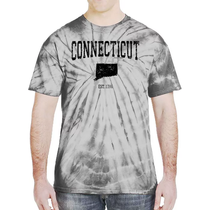 Connecticut Vintage Sports Design Ct Tie-Dye T-Shirt