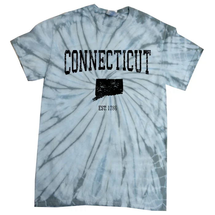 Connecticut Vintage Sports Design Ct Tie-Dye T-Shirt