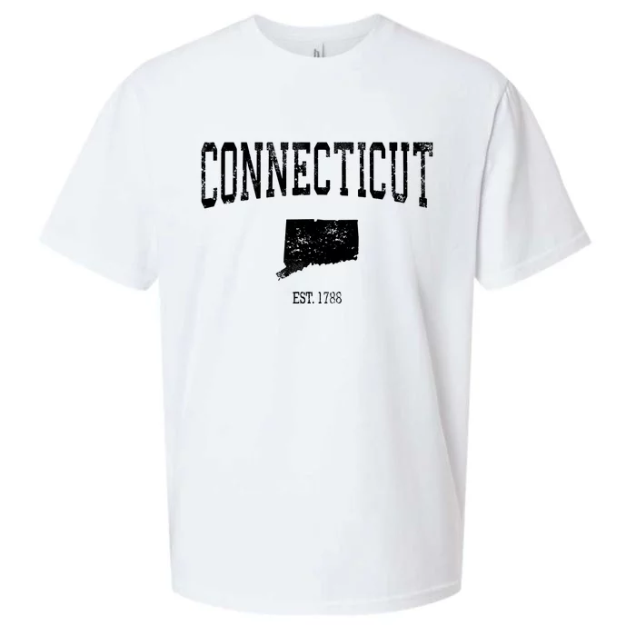 Connecticut Vintage Sports Design Ct Sueded Cloud Jersey T-Shirt