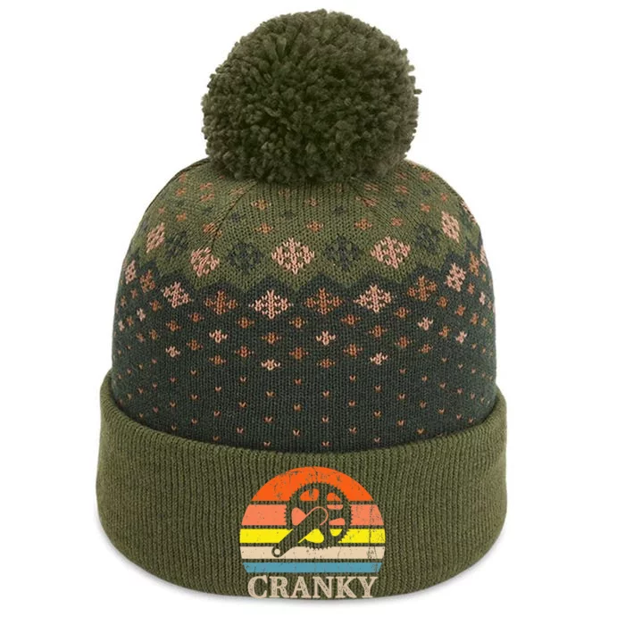 Cranky Vintage Sun Bicycle Lovers Cycling Bike The Baniff Cuffed Pom Beanie