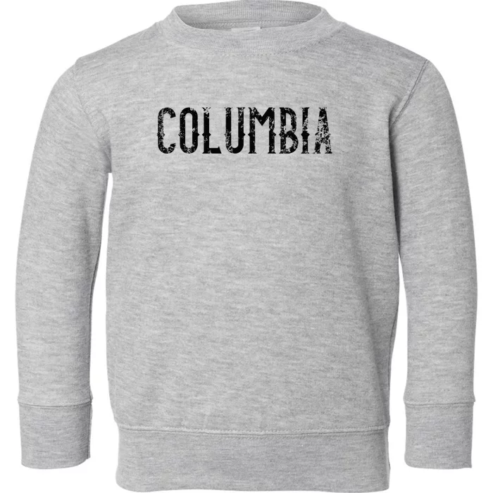 Columbia Vintage Script Apparel Toddler Sweatshirt