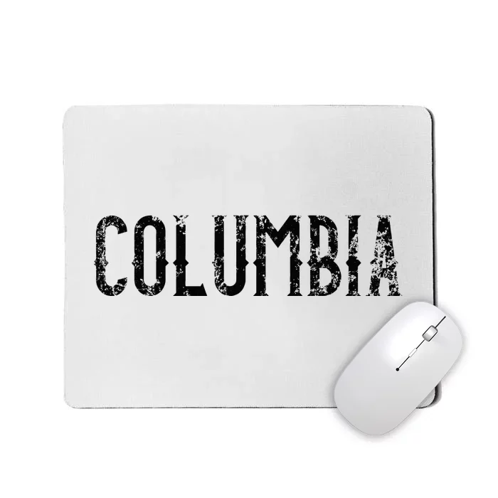 Columbia Vintage Script Apparel Mousepad