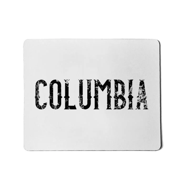 Columbia Vintage Script Apparel Mousepad