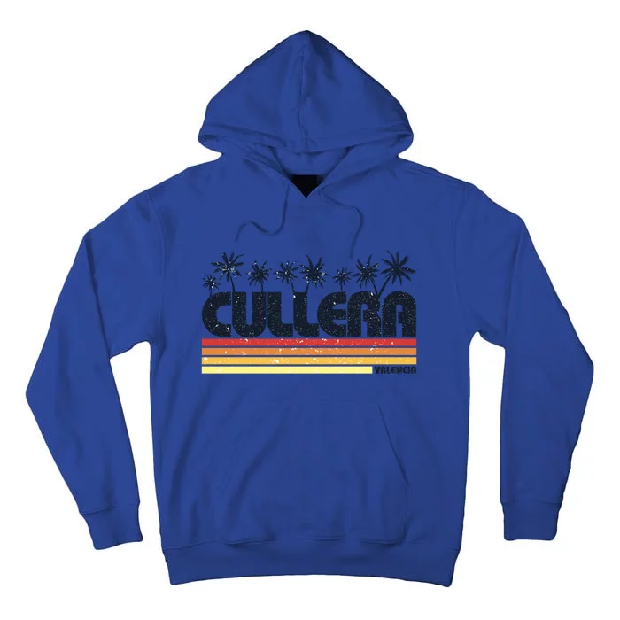 Cullera Valencia Spain Retro Tourism Meaningful Gift Tall Hoodie