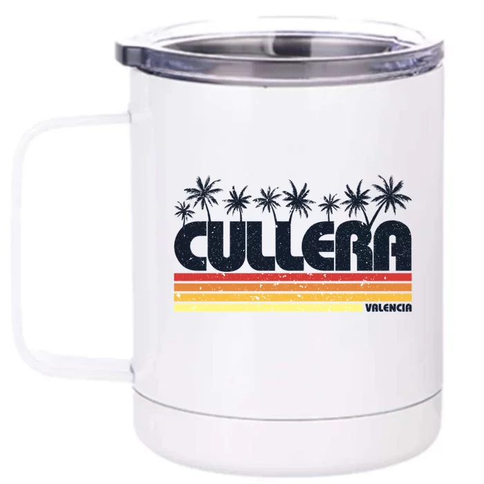 Cullera Valencia Spain Retro Tourism Meaningful Gift Front & Back 12oz Stainless Steel Tumbler Cup