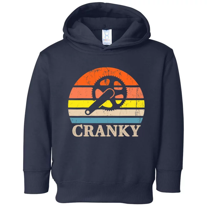 Cranky Vintage Sun Bicycle Lovers Cycling Bike Toddler Hoodie