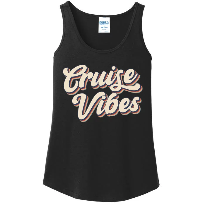 Cruise Vibes Summer Vacation Ladies Essential Tank