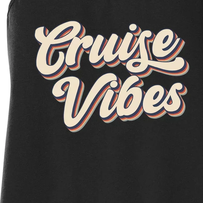 Cruise Vibes Summer Vacation Women's Racerback Tank