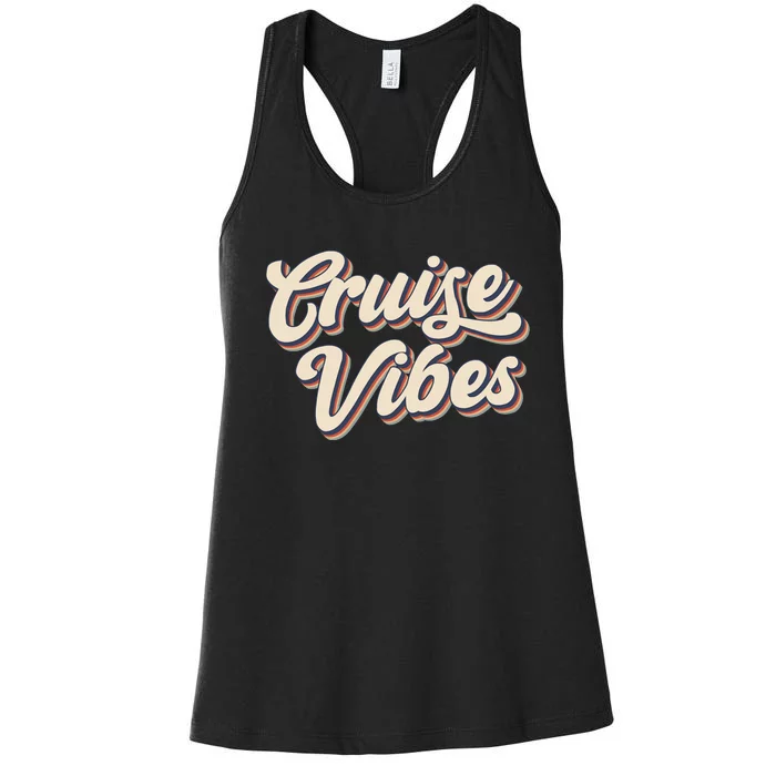 Cruise Vibes Summer Vacation Women's Racerback Tank