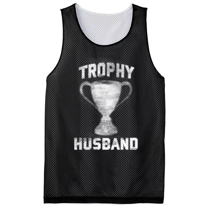 Cool Vintage Style Trophy Husband Spouse Mesh Reversible Basketball Jersey Tank